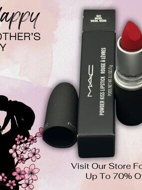 MAC Werk Werk Werk Powder Kiss Lipstick 0.1 oz/3g